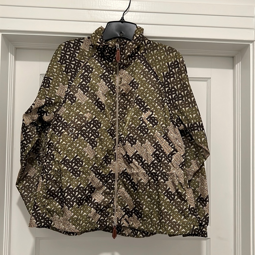 Authentic Burberry Monogram Print Nylon Funnel Ne… - image 1